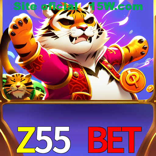 Imagem promocional da Z55 Bet mostrando a plataforma e suas vantagens